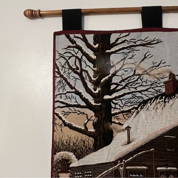 Cocoa at the Copperfields Wall Hanging 26” x 36” Tapestry with Rod by Wysocki - Picture 5 of 16